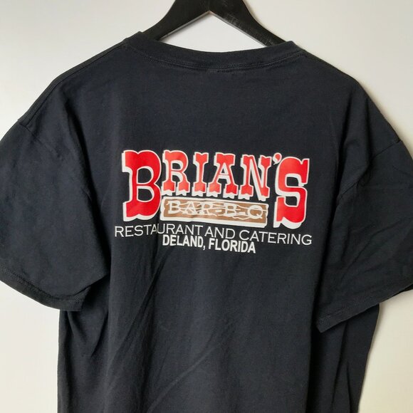 Vintage Y2K Brian's Bar Deland Florida T Shirt Black XL Extra Large Graphic Tee - Picture 6 of 14